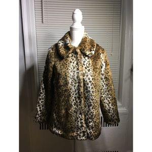 Forever 21 : faux leopard print fur coat